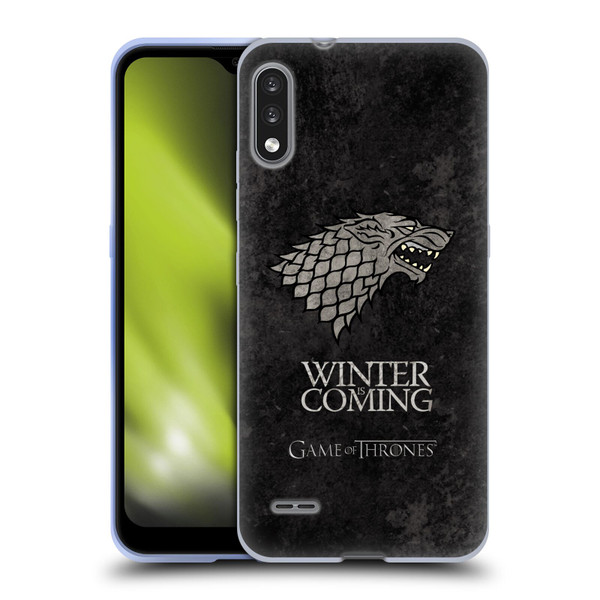 HBO Game of Thrones Dark Distressed Look Sigils Stark Soft Gel Case for LG K22
