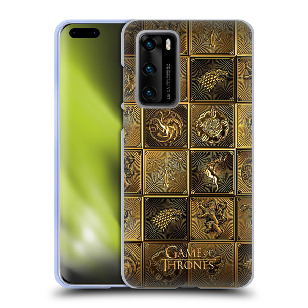 HBO Game of Thrones Golden Sigils All Houses Soft Gel Case for Huawei P40 5G