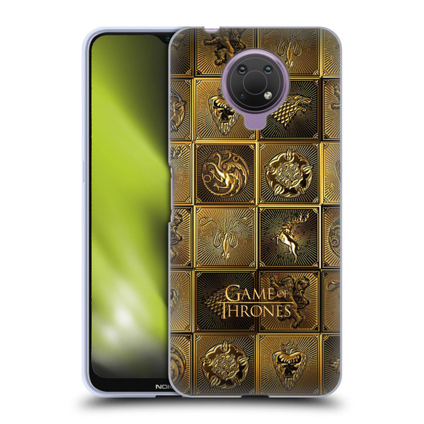 HBO Game of Thrones Golden Sigils All Houses Soft Gel Case for Nokia G10