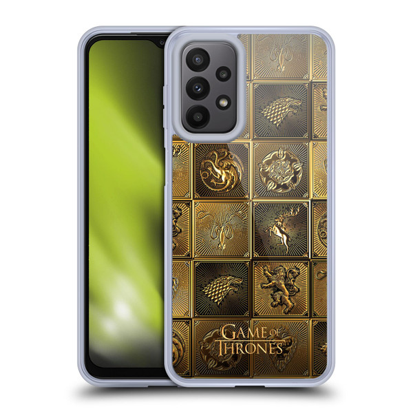 HBO Game of Thrones Golden Sigils All Houses Soft Gel Case for Samsung Galaxy A23 / 5G (2022)