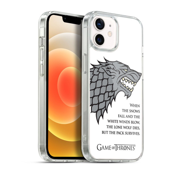 HBO Game of Thrones Graphics White Winds Soft Gel Case for Apple iPhone 12 / iPhone 12 Pro & MagSafe