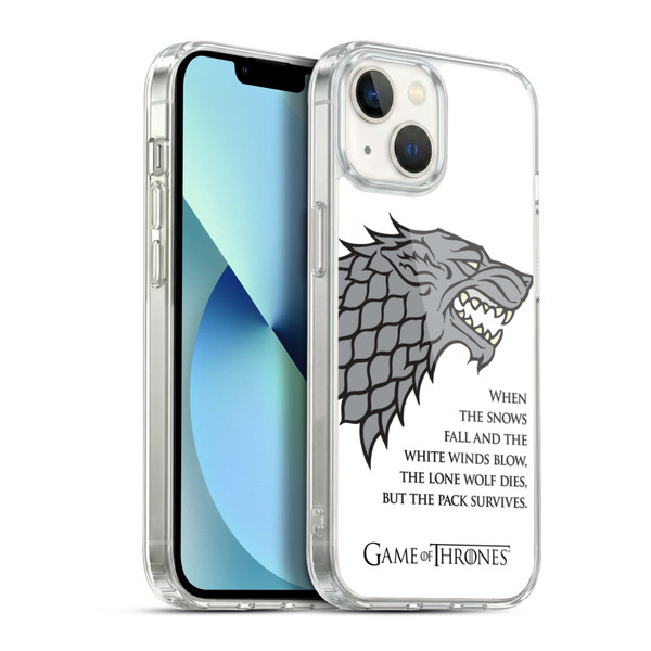 HBO Game of Thrones Graphics White Winds Soft Gel Case for Apple iPhone 13