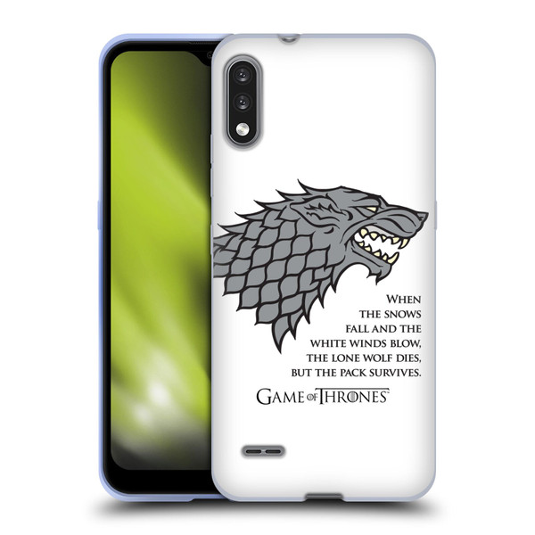 HBO Game of Thrones Graphics White Winds Soft Gel Case for LG K22