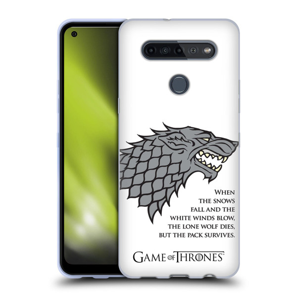 HBO Game of Thrones Graphics White Winds Soft Gel Case for LG K51S