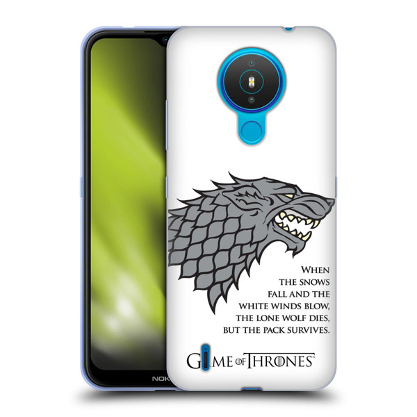 HBO Game of Thrones Graphics White Winds Soft Gel Case for Nokia 1.4