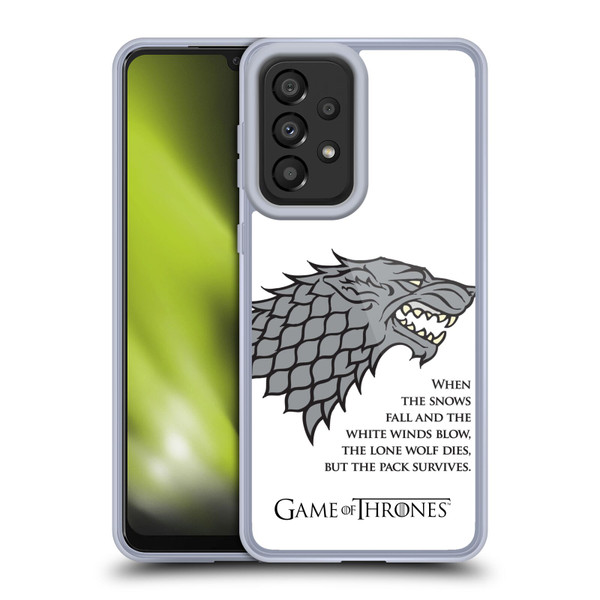 HBO Game of Thrones Graphics White Winds Soft Gel Case for Samsung Galaxy A33 5G (2022)