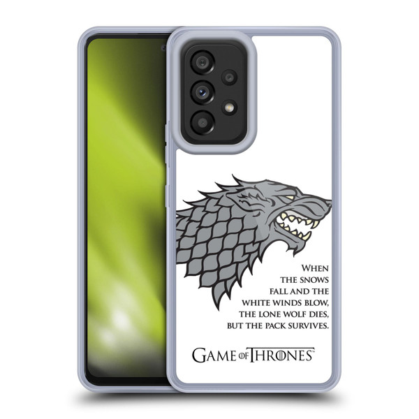 HBO Game of Thrones Graphics White Winds Soft Gel Case for Samsung Galaxy A53 5G (2022)