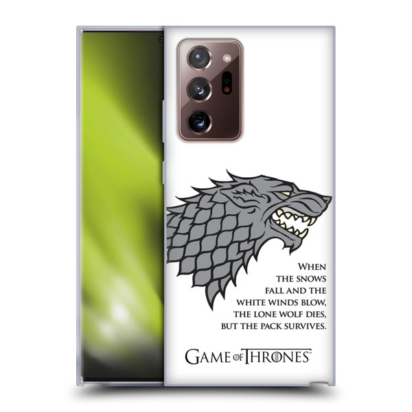 HBO Game of Thrones Graphics White Winds Soft Gel Case for Samsung Galaxy Note20 Ultra / 5G