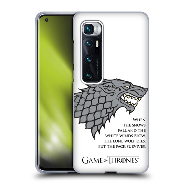 HBO Game of Thrones Graphics White Winds Soft Gel Case for Xiaomi Mi 10 Ultra 5G