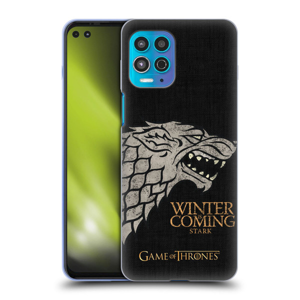 HBO Game of Thrones House Mottos Stark Soft Gel Case for Motorola Moto G100