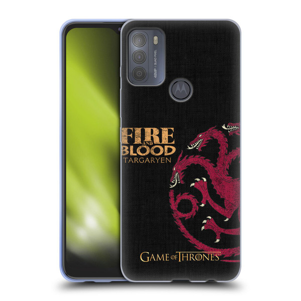 HBO Game of Thrones House Mottos Targaryen Soft Gel Case for Motorola Moto G50