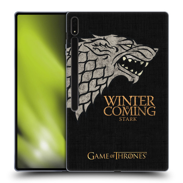 HBO Game of Thrones House Mottos Stark Soft Gel Case for Samsung Galaxy Tab S8 Ultra