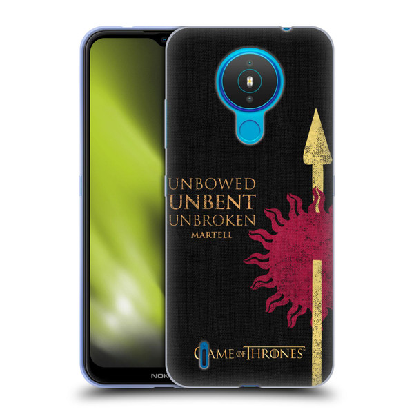 HBO Game of Thrones House Mottos Martell Soft Gel Case for Nokia 1.4