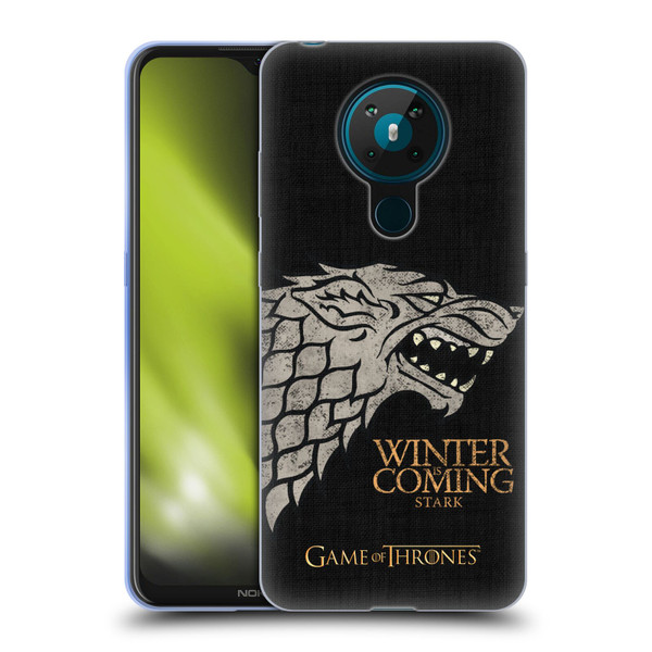 HBO Game of Thrones House Mottos Stark Soft Gel Case for Nokia 5.3