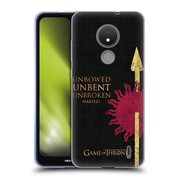 HBO Game of Thrones House Mottos Martell Soft Gel Case for Nokia C21