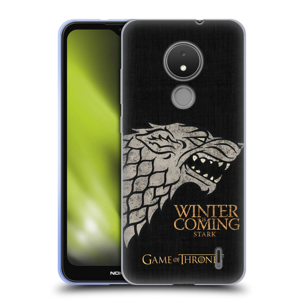 HBO Game of Thrones House Mottos Stark Soft Gel Case for Nokia C21