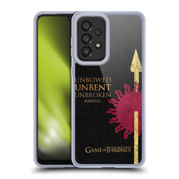 HBO Game of Thrones House Mottos Martell Soft Gel Case for Samsung Galaxy A33 5G (2022)