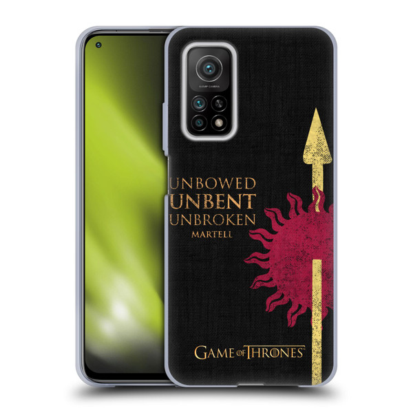 HBO Game of Thrones House Mottos Martell Soft Gel Case for Xiaomi Mi 10T 5G