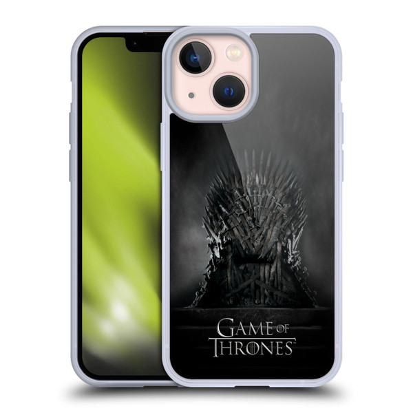 HBO Game of Thrones Key Art Iron Throne Soft Gel Case for Apple iPhone 13 Mini