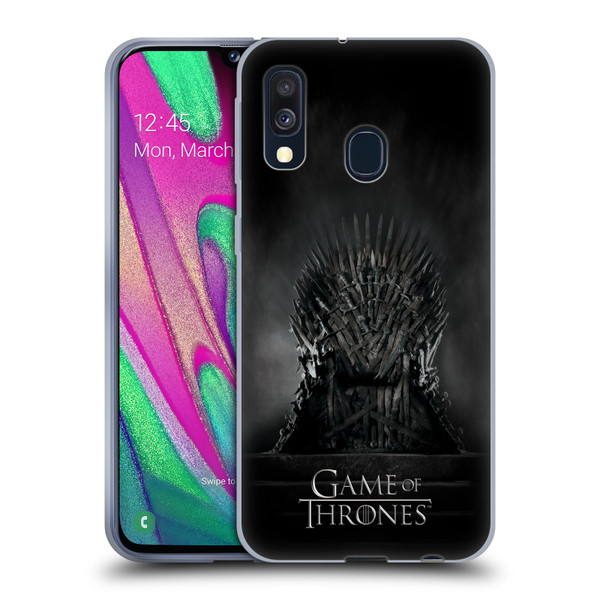 HBO Game of Thrones Key Art Iron Throne Soft Gel Case for Samsung Galaxy A40 (2019)