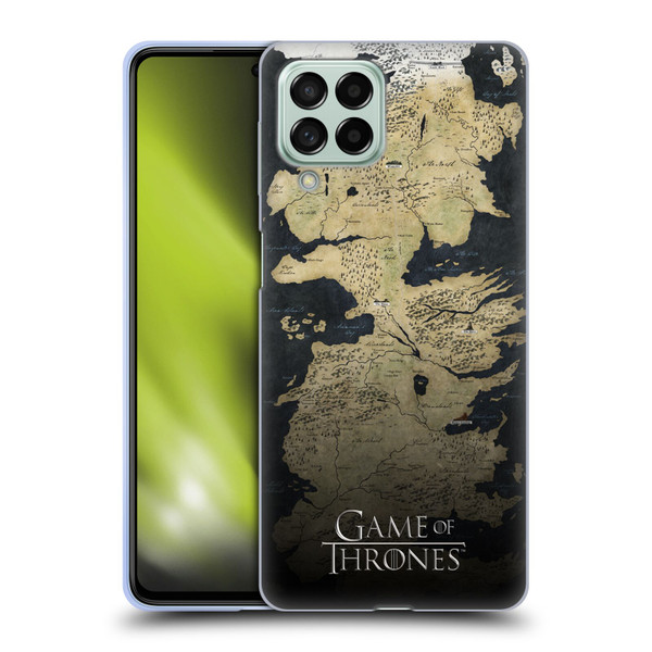HBO Game of Thrones Key Art Westeros Map Soft Gel Case for Samsung Galaxy M53 (2022)