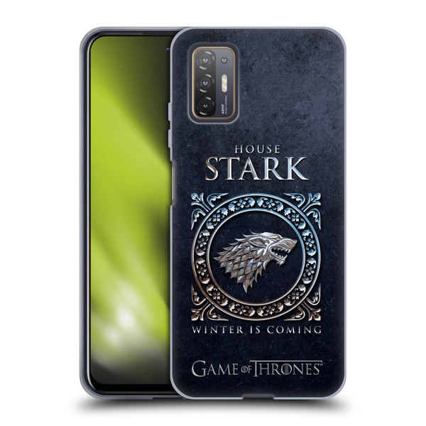 HBO Game of Thrones Metallic Sigils Stark Soft Gel Case for HTC Desire 21 Pro 5G