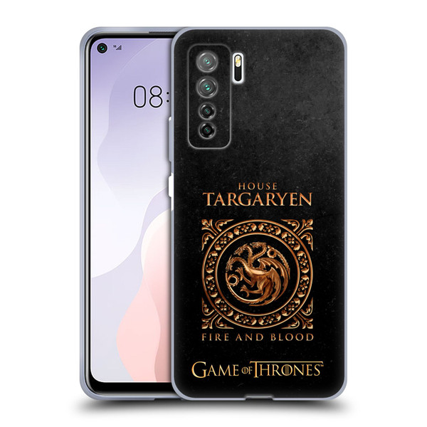 HBO Game of Thrones Metallic Sigils Targaryen Soft Gel Case for Huawei Nova 7 SE/P40 Lite 5G