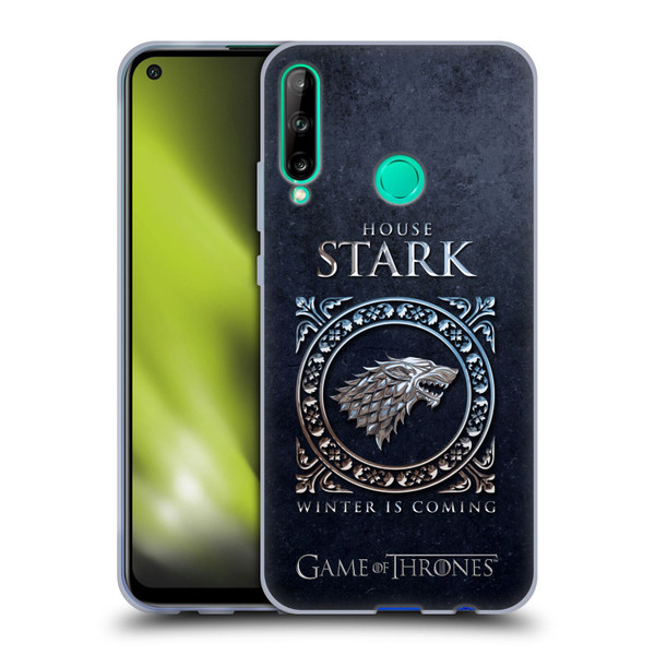 HBO Game of Thrones Metallic Sigils Stark Soft Gel Case for Huawei P40 lite E
