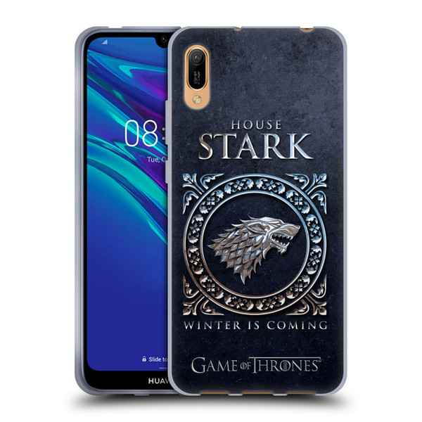HBO Game of Thrones Metallic Sigils Stark Soft Gel Case for Huawei Y6 Pro (2019)