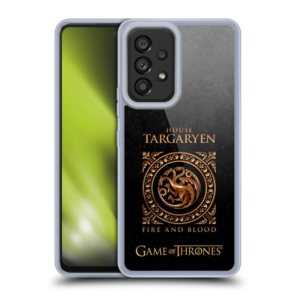 HBO Game of Thrones Metallic Sigils Targaryen Soft Gel Case for Samsung Galaxy A53 5G (2022)