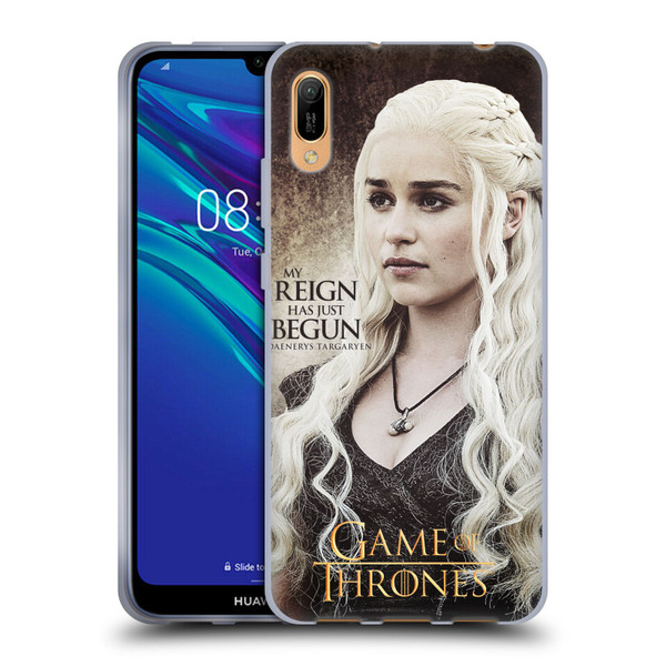 HBO Game of Thrones Character Quotes Daenerys Targaryen Soft Gel Case for Huawei Y6 Pro (2019)