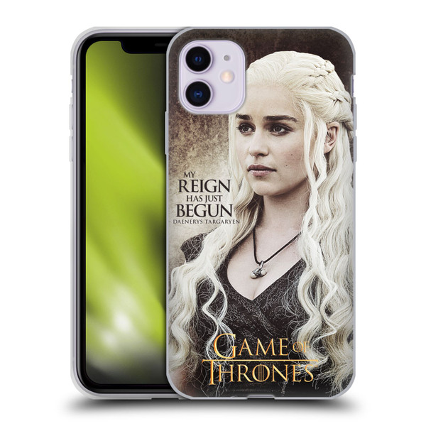 HBO Game of Thrones Character Quotes Daenerys Targaryen Soft Gel Case for Apple iPhone 11