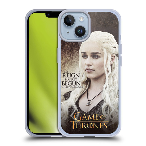 HBO Game of Thrones Character Quotes Daenerys Targaryen Soft Gel Case for Apple iPhone 14