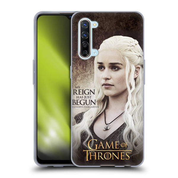 HBO Game of Thrones Character Quotes Daenerys Targaryen Soft Gel Case for OPPO Find X2 Lite 5G