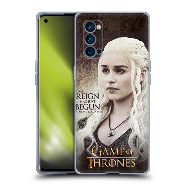 HBO Game of Thrones Character Quotes Daenerys Targaryen Soft Gel Case for OPPO Reno 4 Pro 5G