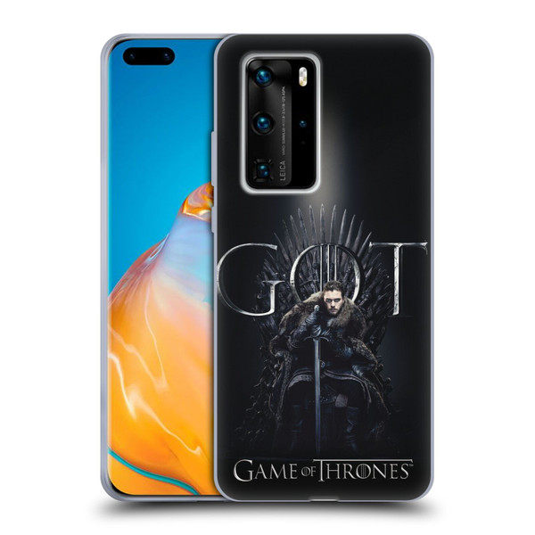 HBO Game of Thrones Season 8 For The Throne 1 Jon Snow Soft Gel Case for Huawei P40 Pro / P40 Pro Plus 5G