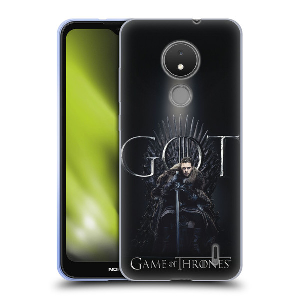 HBO Game of Thrones Season 8 For The Throne 1 Jon Snow Soft Gel Case for Nokia C21