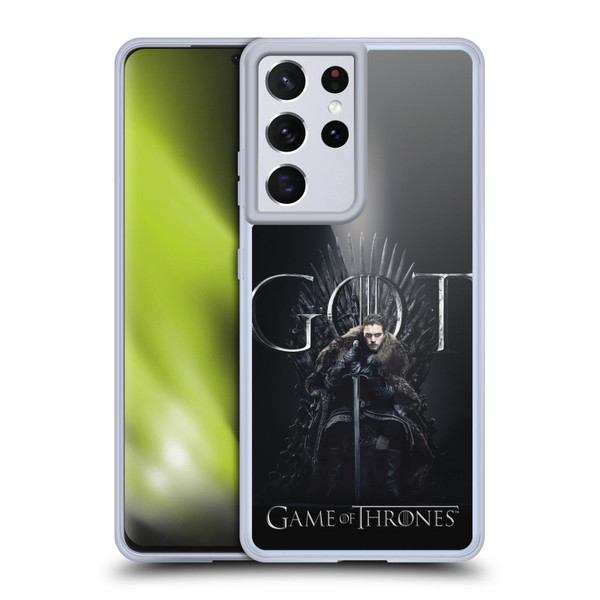 HBO Game of Thrones Season 8 For The Throne 1 Jon Snow Soft Gel Case for Samsung Galaxy S21 Ultra 5G