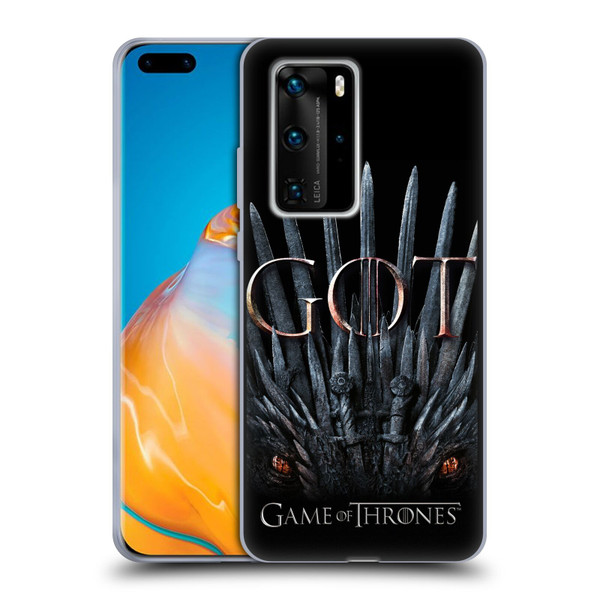 HBO Game of Thrones Season 8 Key Art Dragon Throne Soft Gel Case for Huawei P40 Pro / P40 Pro Plus 5G