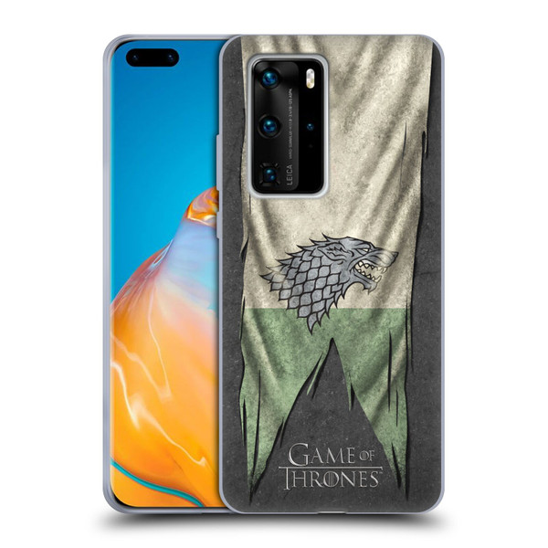 HBO Game of Thrones Sigil Flags Stark Soft Gel Case for Huawei P40 Pro / P40 Pro Plus 5G