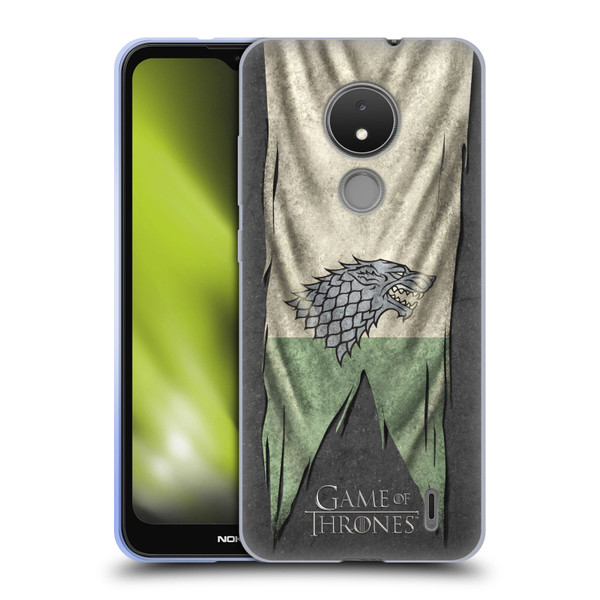 HBO Game of Thrones Sigil Flags Stark Soft Gel Case for Nokia C21