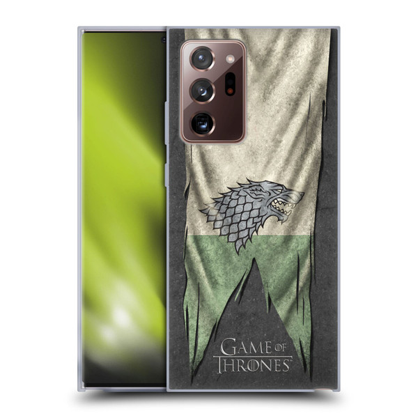 HBO Game of Thrones Sigil Flags Stark Soft Gel Case for Samsung Galaxy Note20 Ultra / 5G