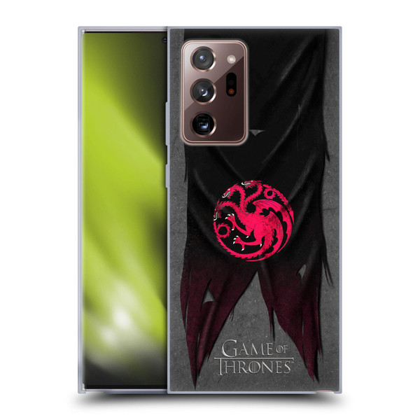 HBO Game of Thrones Sigil Flags Targaryen Soft Gel Case for Samsung Galaxy Note20 Ultra / 5G