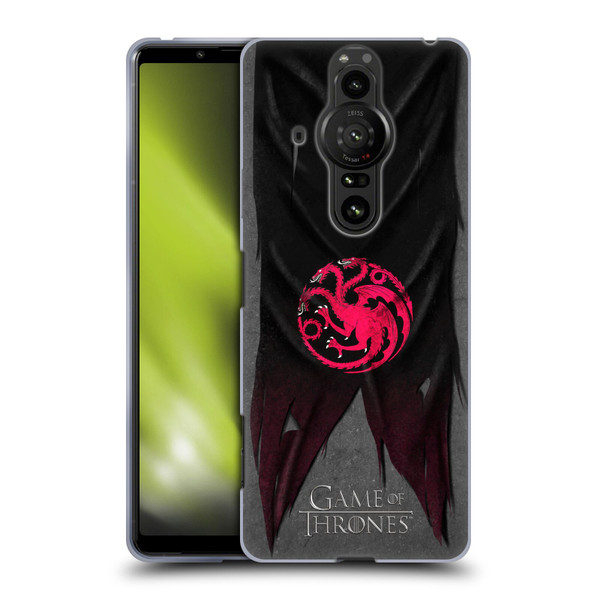 HBO Game of Thrones Sigil Flags Targaryen Soft Gel Case for Sony Xperia Pro-I