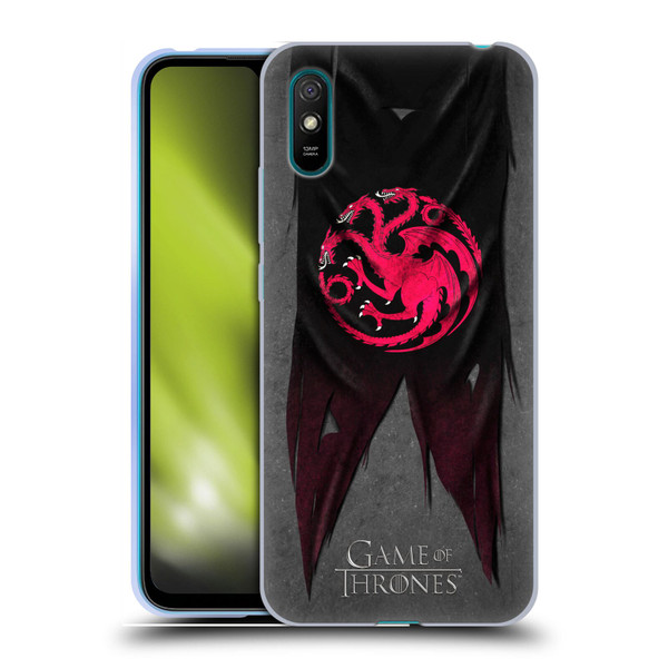 HBO Game of Thrones Sigil Flags Targaryen Soft Gel Case for Xiaomi Redmi 9A / Redmi 9AT