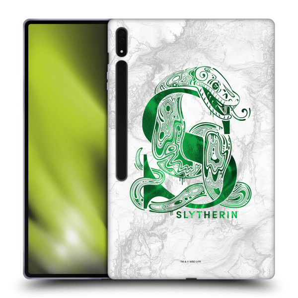 Harry Potter Deathly Hallows IX Slytherin Aguamenti Soft Gel Case for Samsung Galaxy Tab S8 Ultra