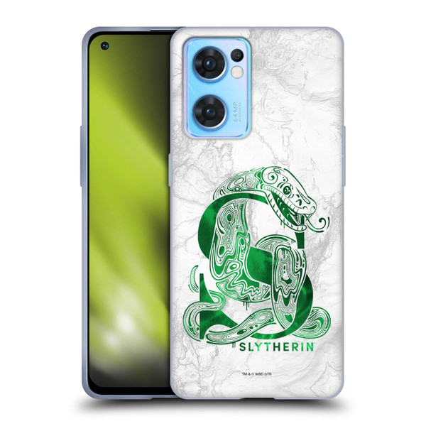 Harry Potter Deathly Hallows IX Slytherin Aguamenti Soft Gel Case for OPPO Reno7 5G / Find X5 Lite