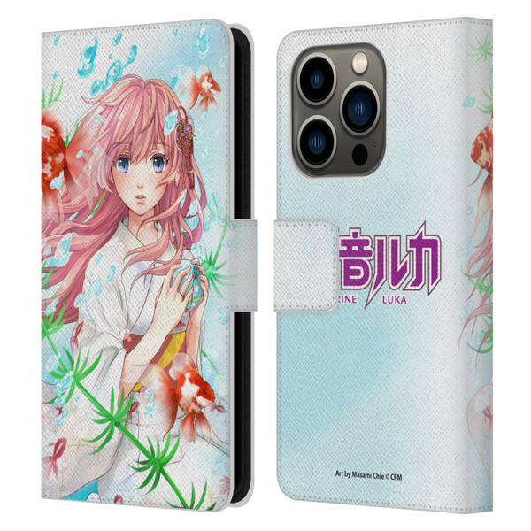 Hatsune Miku Characters Megurine Luka Leather Book Wallet Case Cover For Apple iPhone 14 Pro