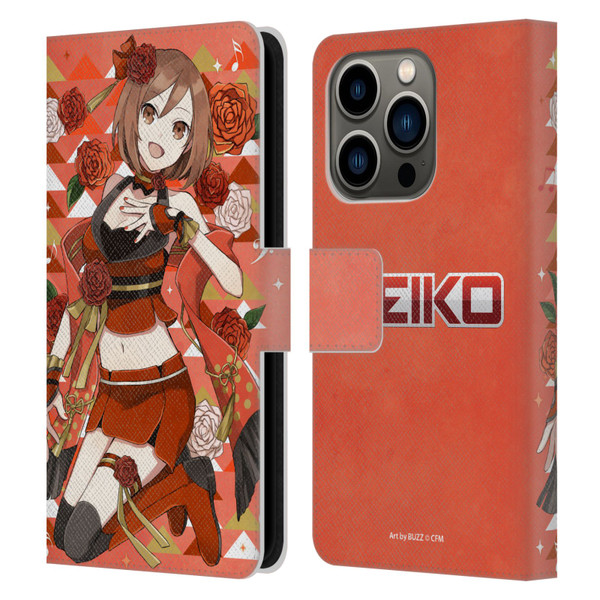 Hatsune Miku Characters Meiko Leather Book Wallet Case Cover For Apple iPhone 14 Pro