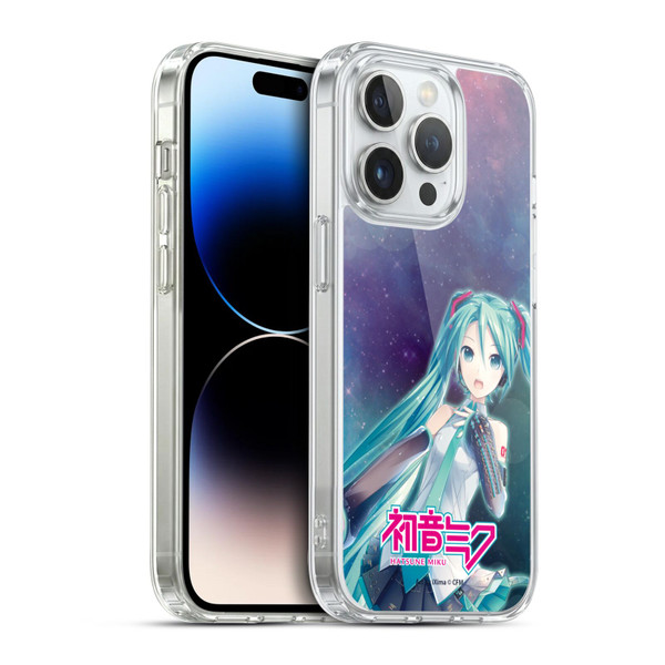 Hatsune Miku Graphics Nebula Soft Gel Case for Apple iPhone 14 Pro & MagSafe